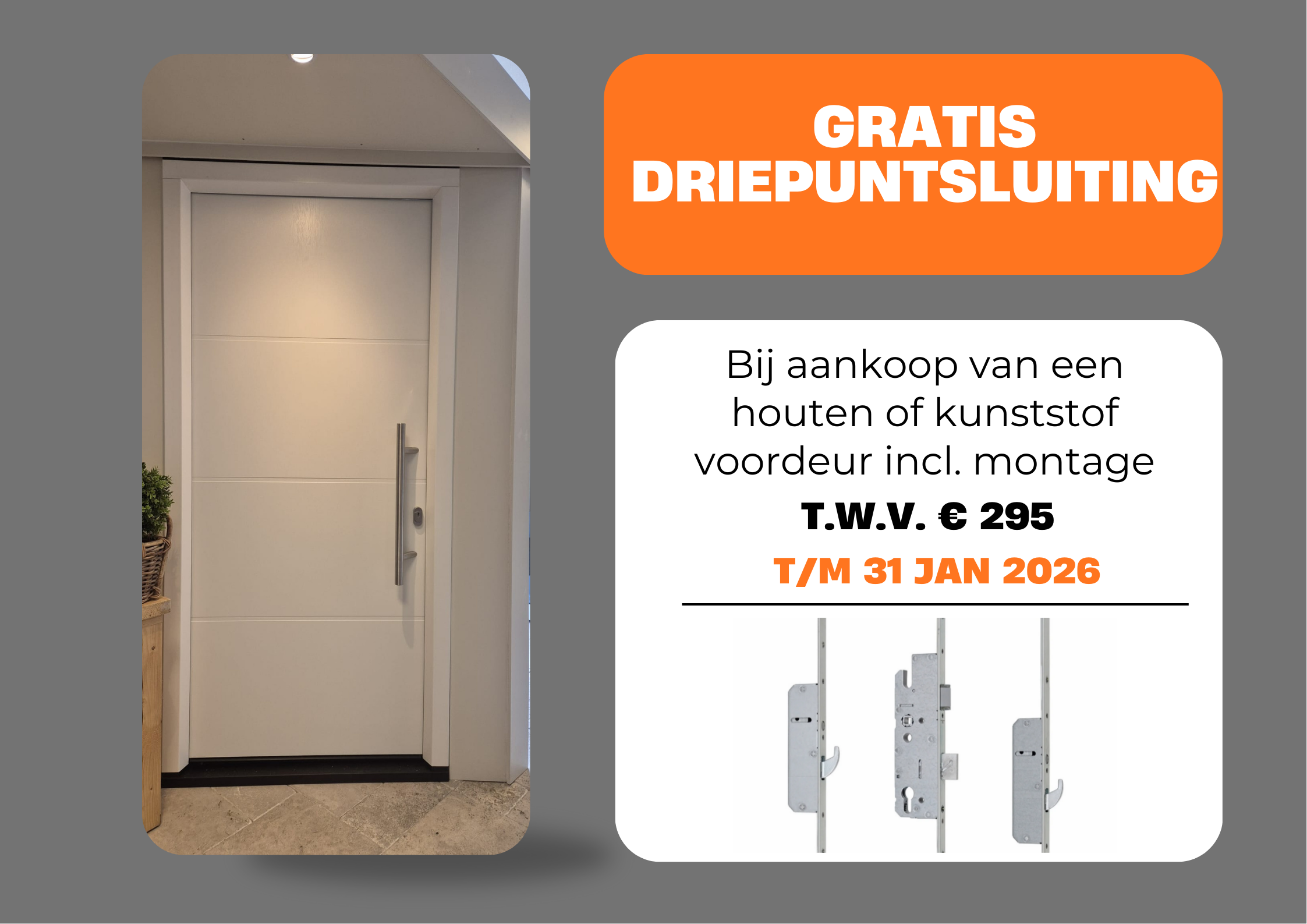Gratis driepuntsluiting